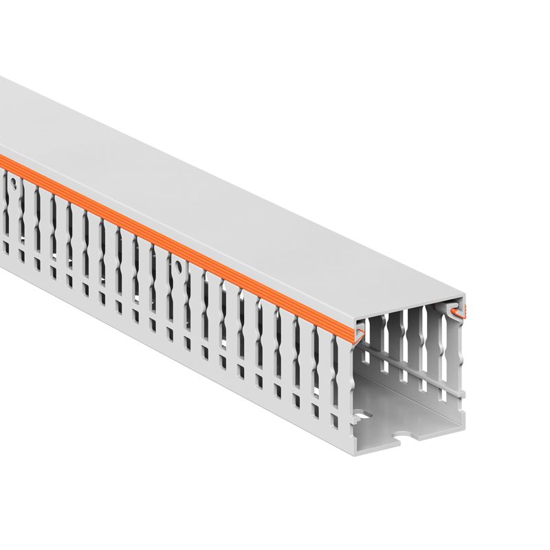Кабель-канал перфорированный 40х40 L2000 RLHF6 без галогенов свет. сер. DKC 01134RLHF