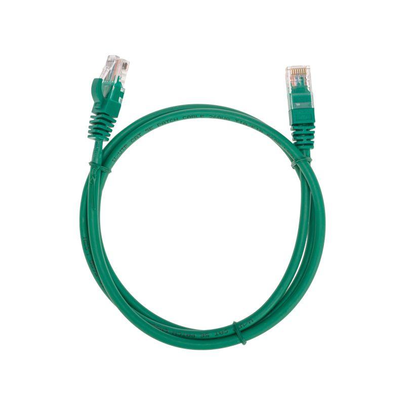 Патч-корд U/UTP CAT 5e RJ45-RJ45 26AWG LSZH зел. 1м Rexant 02-0106-1