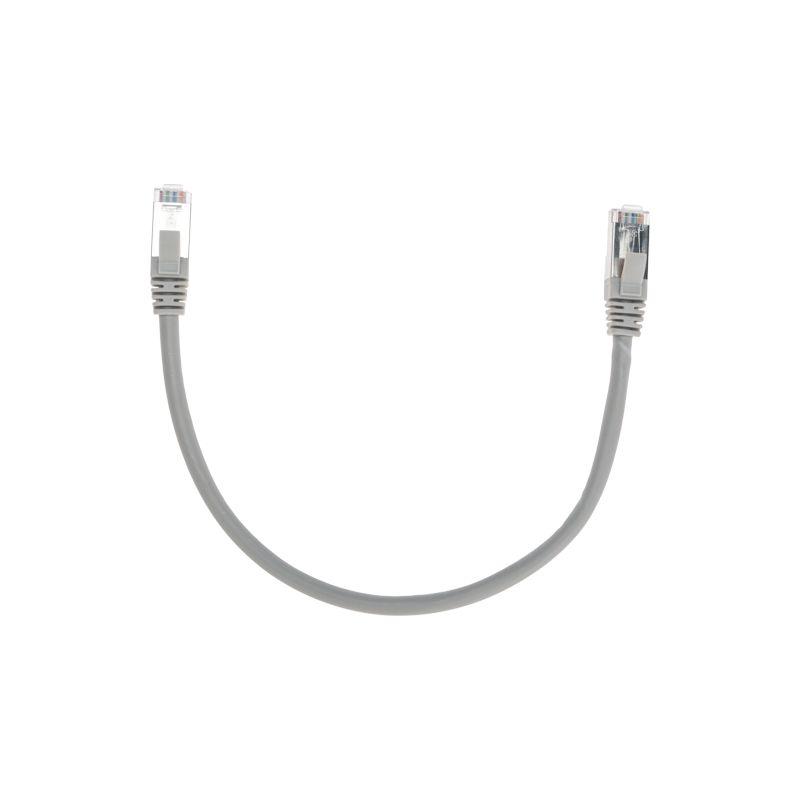 Патч-корд F/UTP кат.6 RJ45-RJ45 26AWG LSZH 0.3м сер. Rexant 02-0210-03