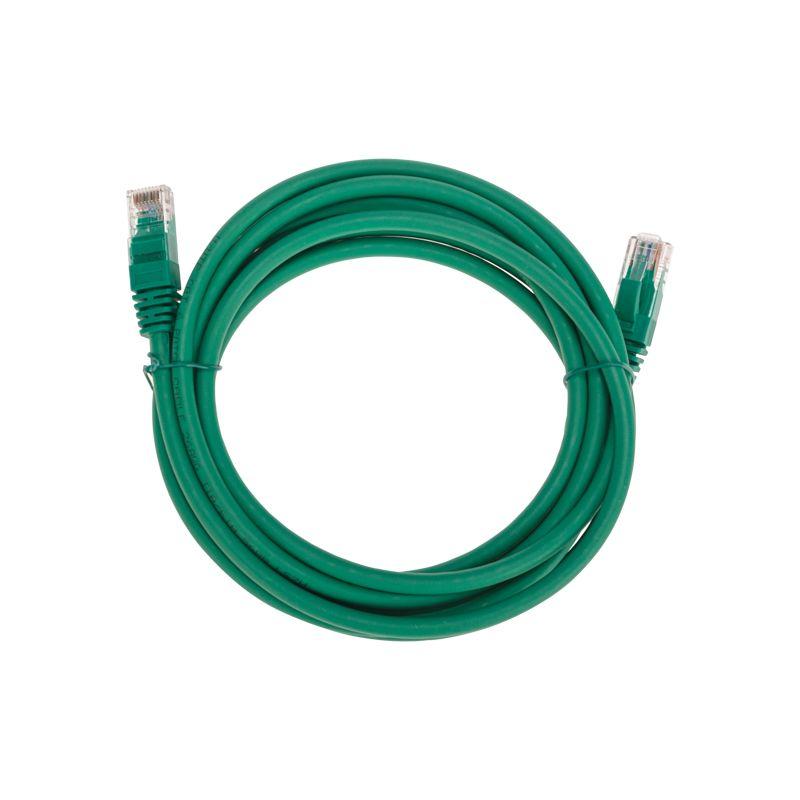 Патч-корд U/UTP CAT 6 RJ45-RJ45 26AWG LSZH зел. 3м Rexant 02-0296-3