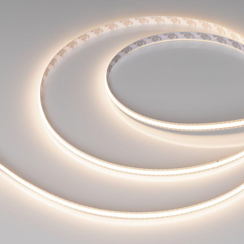 Лента светодиодная COB-X544-8mm 24V Warm 3500К 11Вт/м IP20 FreeCut свободная резка (уп.5м) Arlight 043415