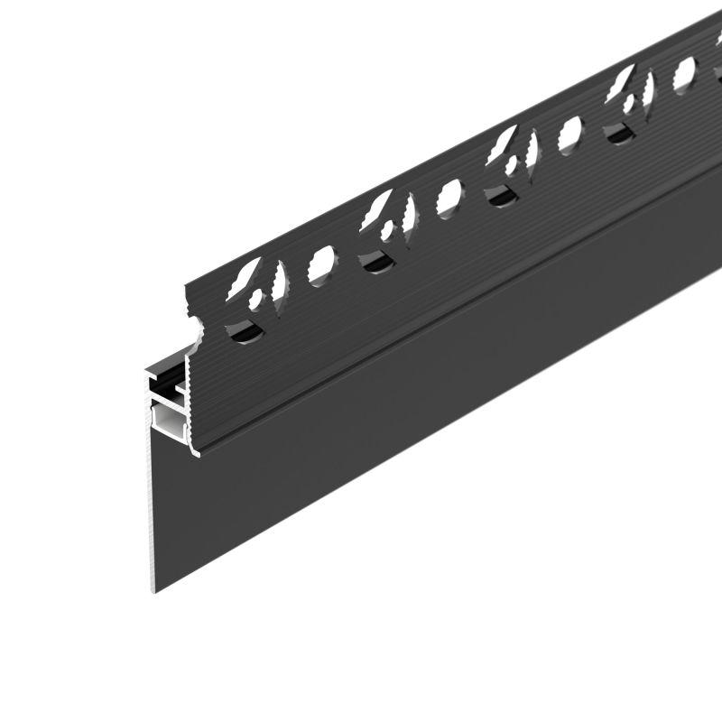 Профиль PLINTUS-FANTOM-H35-2000 BLACK L2000 алюм. Arlight 043665