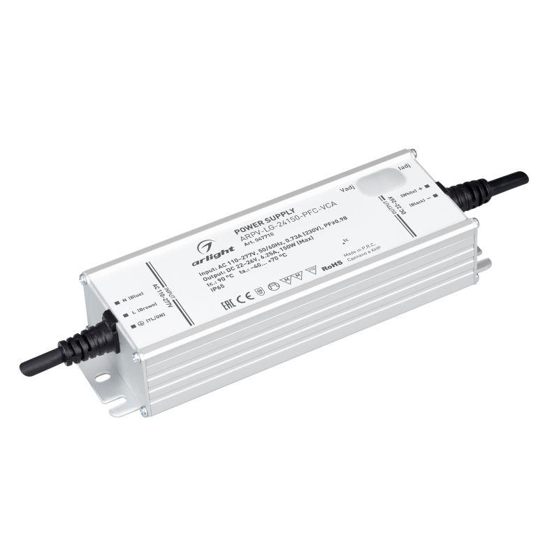 Блок питания ARPV-LG-24150-PFC-VCA (22-26В 6.25А 150Вт) IP65 металл Arlight 047710
