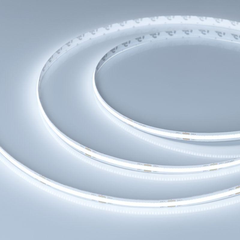 Лента светодиодная COB-X480-8mm 24V White 6000К 10Вт/м IP20 PRO REEL (уп.20м) Arlight 048022