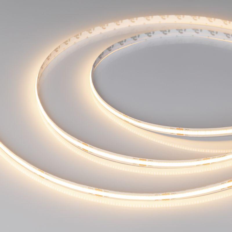 Лента светодиодная COB-X480-8mm 24V Warm 3000К 10Вт/м IP20 PRO REEL (уп.20м) Arlight 048025