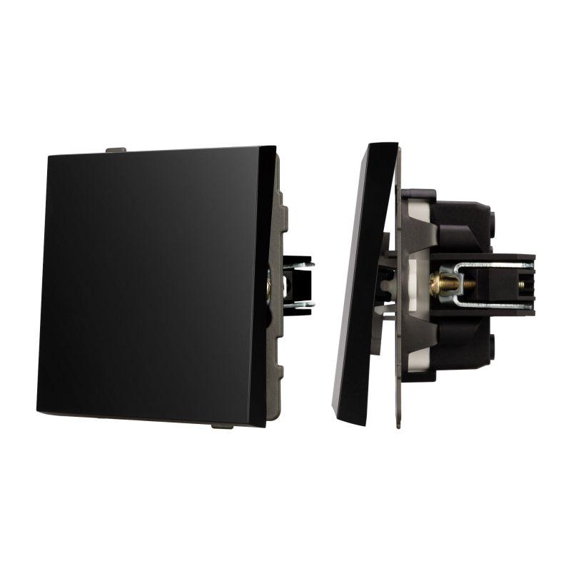 Выключатель проходной 1-кл. SWT-TENDO-MKP1-PL-BK 10А 230В механизм Arlight 054041