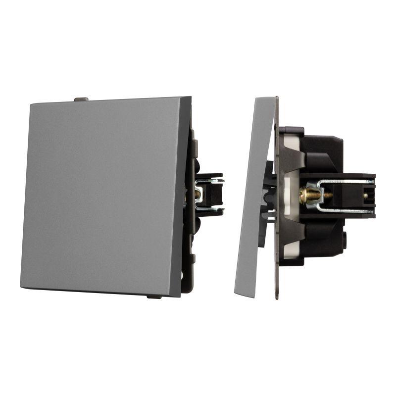 Выключатель звонковый SWT-TENDO-MKR1-PL-GR 10А 230В механизм Arlight 054144