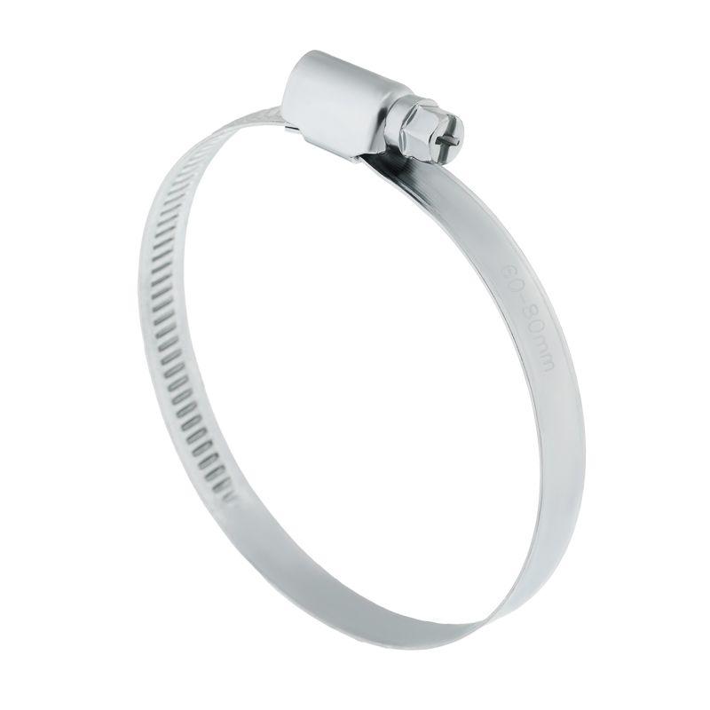 Хомут стальной червячный 60-80 (Россия) Rexant 07-0660