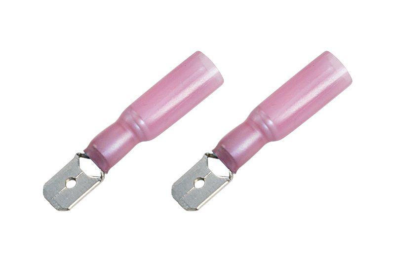 Клемма плоск. полн. изол. термоус. (КПИт штекер - 6.35мм) 0.5-1.5кв.мм (DRS/MDD1.25-250) (уп.100шт) Rexant 08-0314