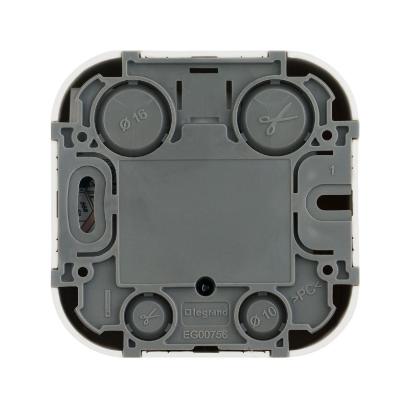 Розетка 1-м ОП Keystone Quteo бел. IEK 782226