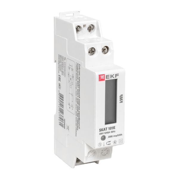 Счетчик SKAT 101E/1-5(40) SDM 1ф 5-40А модульный без поверки EKF 10106M