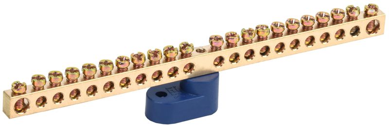 Шина нулевая ШНИ-6х9-22-У1-С на одном угловом изоляторе IEK YNN10-69-22C1-K07