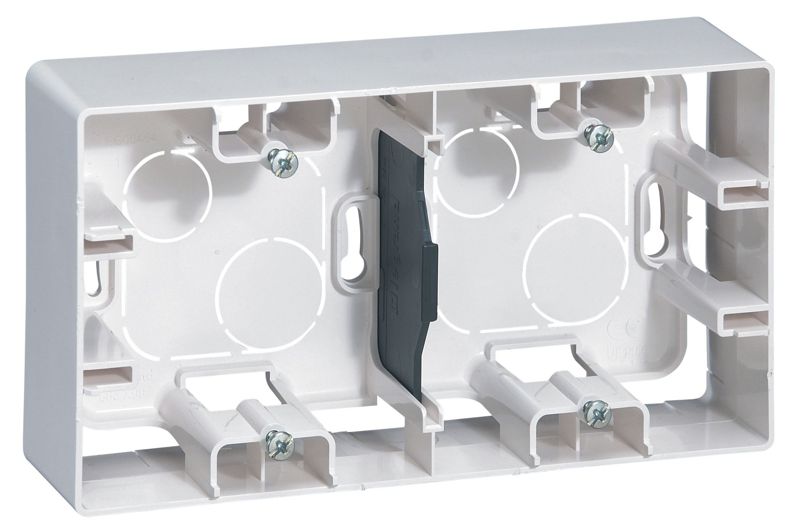 Коробка 2-м ОП Etika бел. IEK 672530