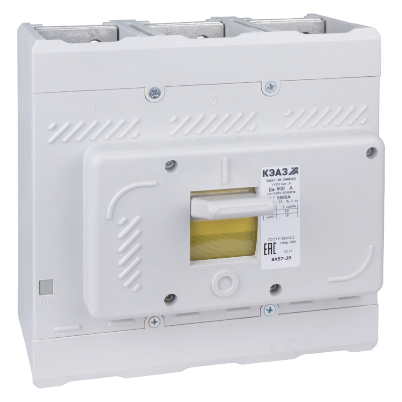 Выключатель автоматический 3п 250А 1600Im 40кА ВА57-39-340010 УХЛ3 690В AC КЭАЗ 109868