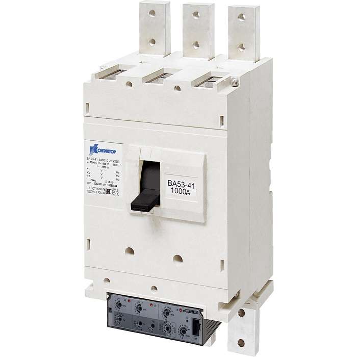 Выключатель автоматический 3п 1000А 33.5кА ВА55-41 371170-00 УХЛ3 690В Контактор 1021319