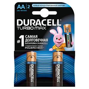 Элемент питания алкалиновый AA/LR6/MX 1500 Turbo Max BP-2 (блист.2шт) Duracell Б0014047