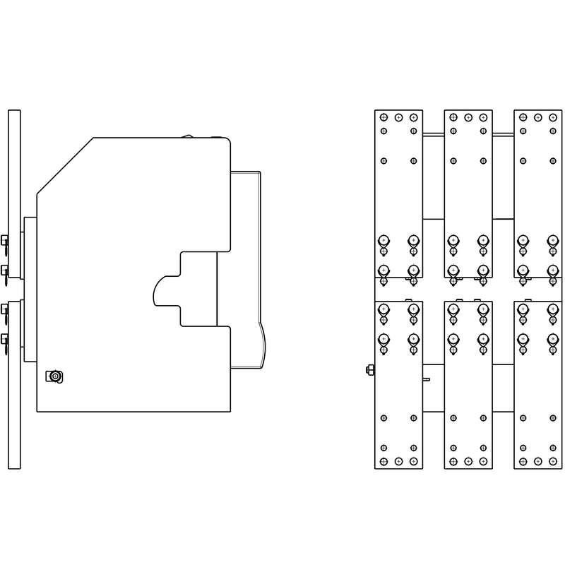 Комплект шин (шаг 1165мм) для передн. присоед. выдвижн. Протон 25 Контактор 7007171