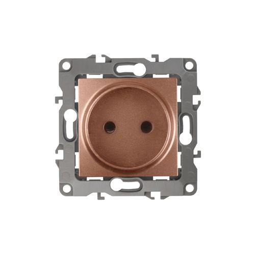Розетка 1-м СП Эра12 12-2105-14 16А IP20 16AX 250В 2P механизм медь Эра Б0019337
