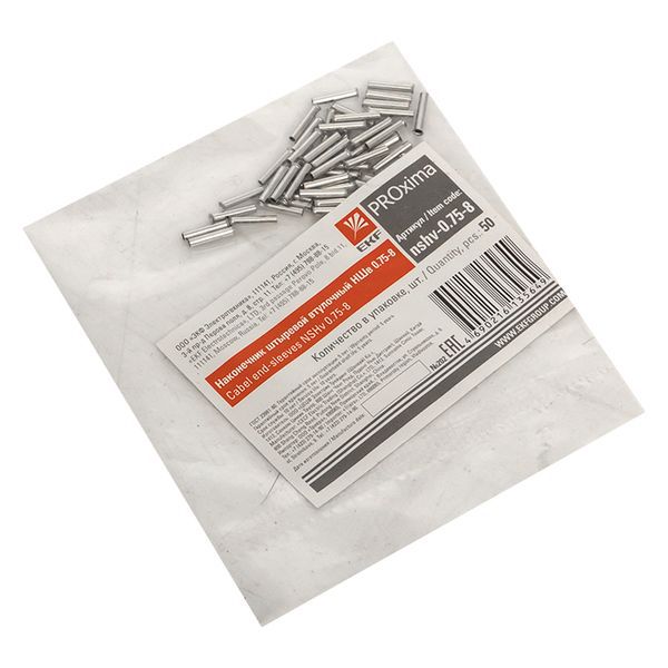 Наконечник штыревой втулочный НШв 0.75-8 (уп.50шт) PROxima EKF nshv-0.75-8