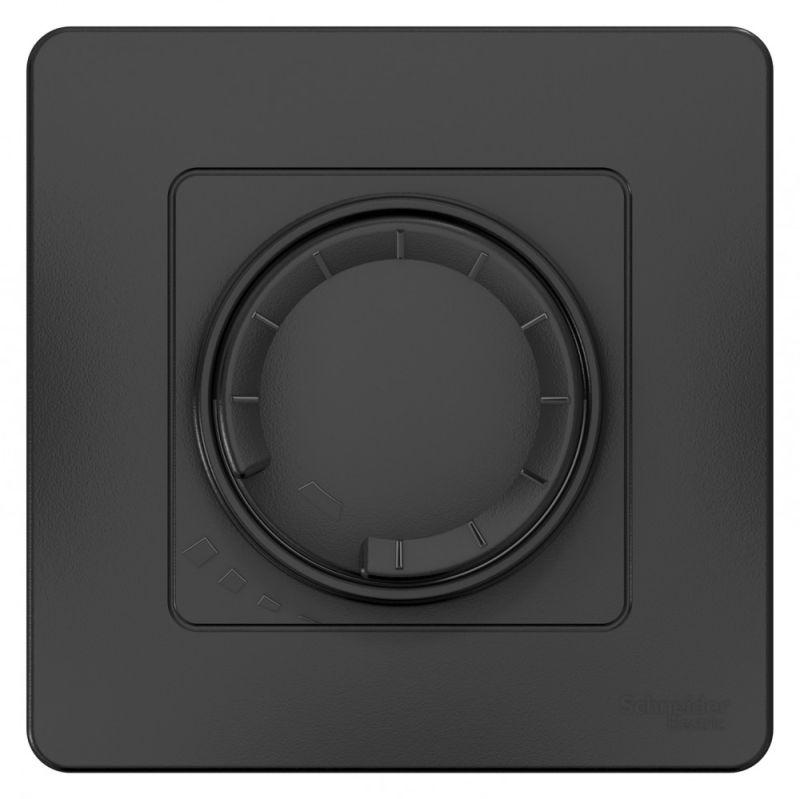 Светорегулятор поворотно-нажимной универсальный СП Blanca 400Вт антрацит SE BLNSS040016