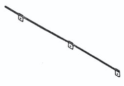 Проводник заземляющий ЗП-6 L1000 покрытие черн. лак АЭМЗ 00000340