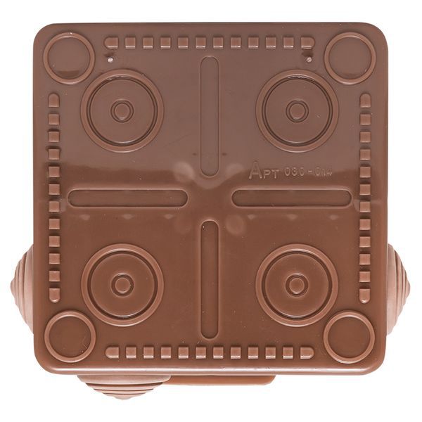 Коробка распаячная КМР-030-014 с крышкой 100х100х55 8 мембранных вводов IP54 темн. дерево PROxima EKF plc-kmr-030-014-t