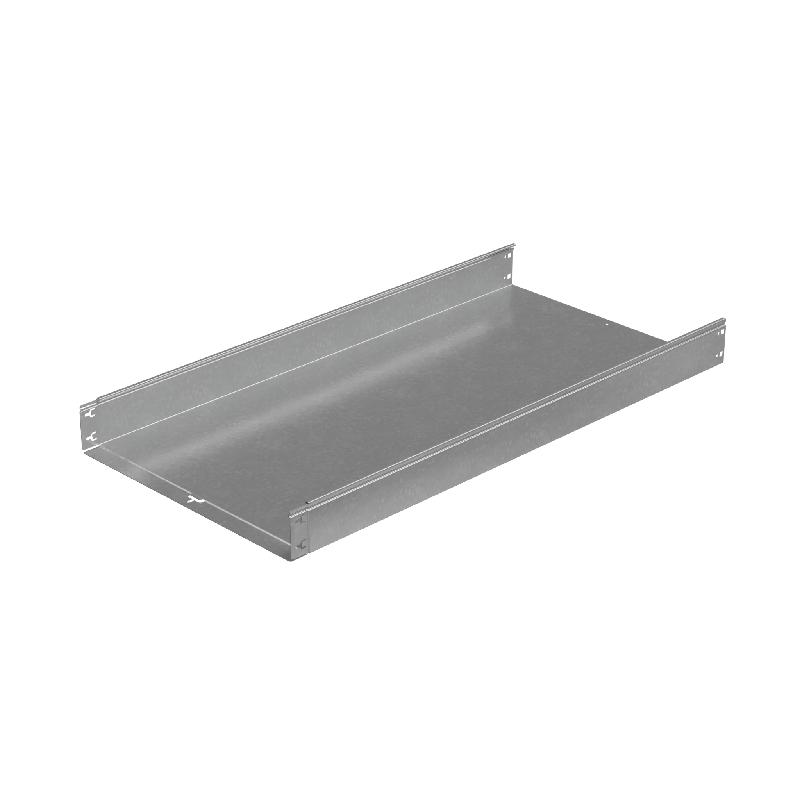 Лоток листовой неперфорированный 600х100 L3000 сталь 1мм "Быстрый монтаж ПЛЮС" LNplus100-600-1.0-3000 оцинк. КМ PL0382
