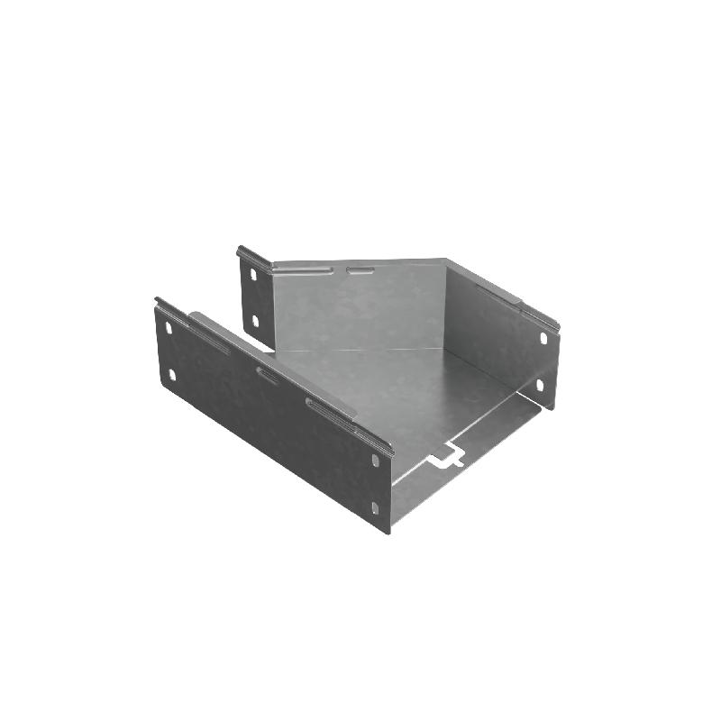 Переходник для лотка левый 100х100-200 сталь 1мм "ПЛЮС" PDplus100-100-200-L КМ PL0739