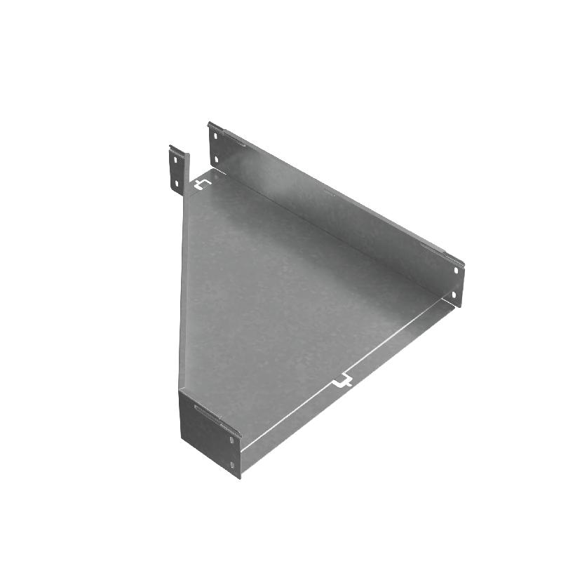 Переходник для лотка правый 100х100-500 сталь 1мм "ПЛЮС" PDplus100-100-500-R HD КМ PL1601