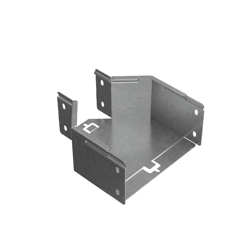 Переходник для лотка центральный 100х100-200 сталь 1мм "ПЛЮС" PDplus100-100-200-C КМ PL0807