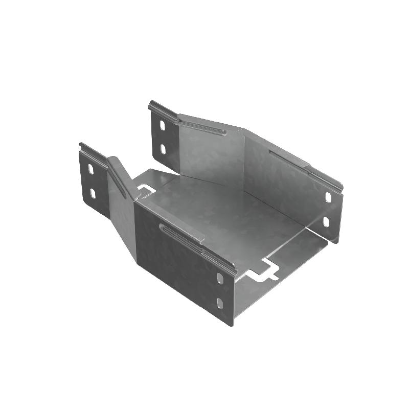 Переходник для лотка центральный 80х100-150 сталь 1мм "ПЛЮС" PDplus80-100-150-C HD КМ PL1712