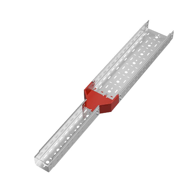 Переходник для лотка центральный 80х100-200 сталь 1мм "ПЛЮС" PDplus80-100-200-C HD КМ PL1713