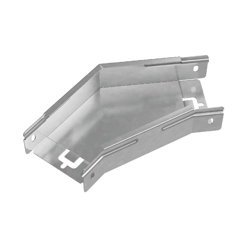 Угол для лотка горизонтальный 45град. 100х50 сталь 1мм "ПЛЮС" GLplus45-50-100 HD КМ PL1375