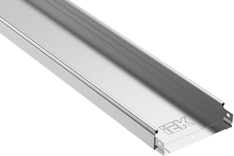 Лоток листовой неперфорир. 300х50 L3000 сталь 1мм IEK CLN10-050-300-100-3