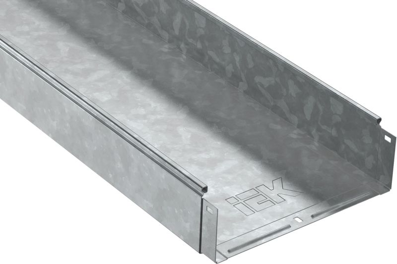 Лоток листовой неперфорир. 200х100 L3000 сталь 1мм HDZ IEK CLN10-100-200-100-3-M-HDZ