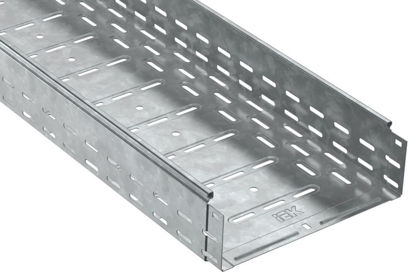 Лоток листовой перфорир. 200х100 L3000 сталь 1мм HDZ IEK CLP10-100-200-100-3-M-HDZ