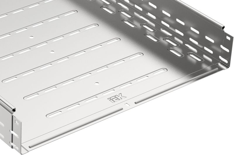 Лоток листовой перфорир. 600х100 L2000 сталь 1.2мм оцинк. IEK CLP10-100-600-2