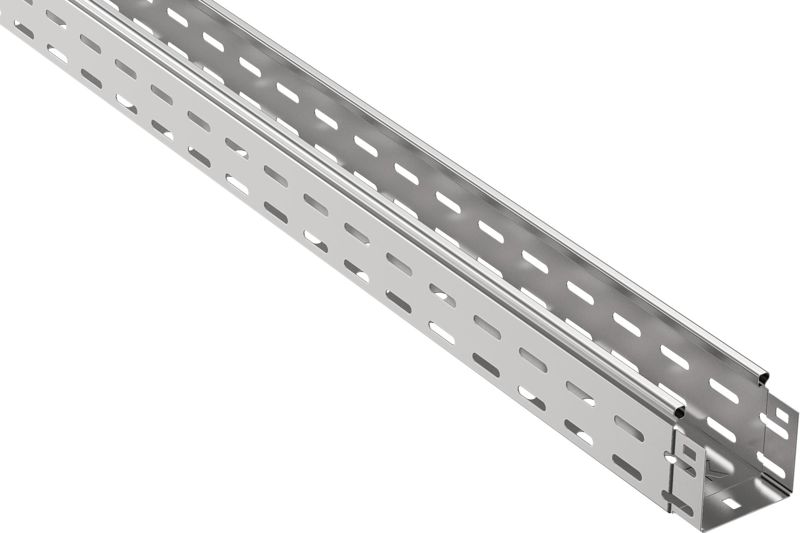 Лоток листовой перфорир. 80х80 L3000 сталь 1.2мм оцинк. IEK CLP10-080-080-120-3