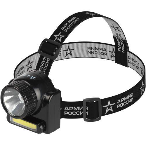 Фонарь светодиодный налобный аккумуляторный GA-501 АР "Гранит" 3ВтCOB+3ВтLED ближний и дальний свет (картон. упак.) Эра Б0030185