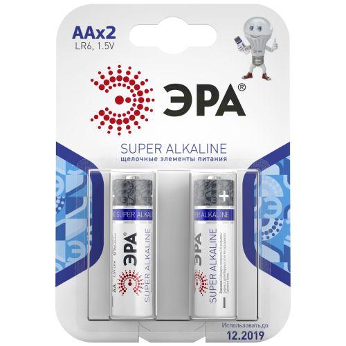 Элемент питания алкалиновый AA/LR6 LR6-2BL (блист.2шт) Эра C0038452