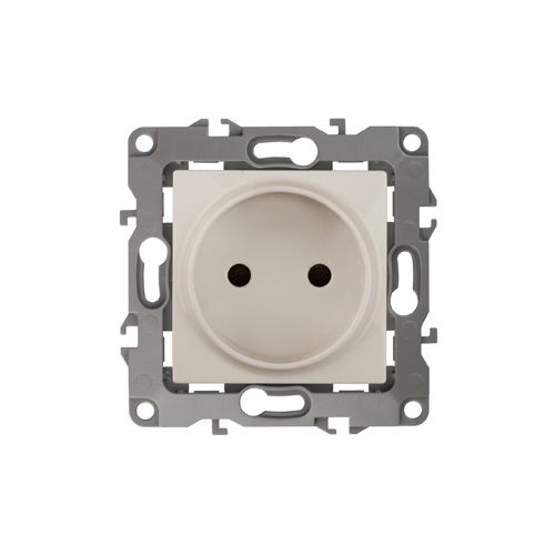 Розетка 1-м СП Эра12 12-2005-02 16А IP20 16AX 250В 2P без монтаж. лапок механизм сл. кость Эра Б0018982