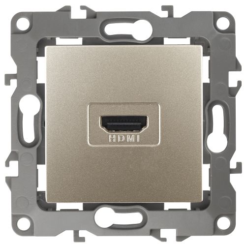 Розетка 12-3114-04 HDMI шампань ЭРА Б0027484