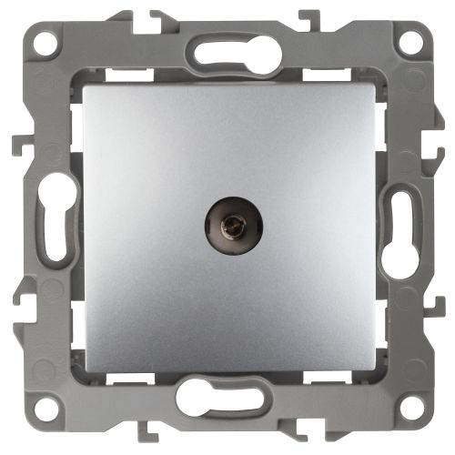 Розетка телевизионная проходная TV Эра12 12-3102-03 IP20 алюм. Эра Б0027433