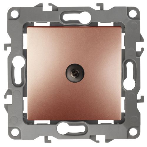 Розетка телевизионная проходная TV Эра12 12-3102-14 IP20 медь Эра Б0027439