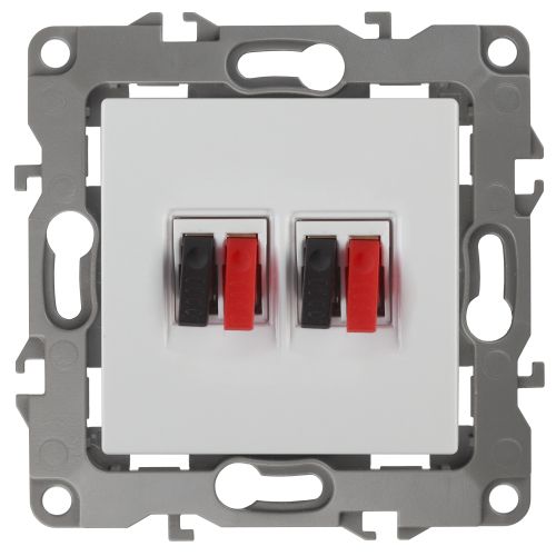 Розетка аудио 2мод. 12-3112-01 бел. ЭРА Б0027461