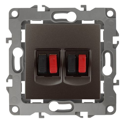 Розетка аудио 2мод. 12-3112-13 бронза ЭРА Б0027468