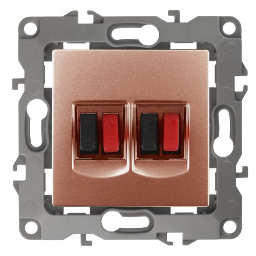 Розетка аудио 2мод. 12-3112-14 медь ЭРА Б0027469