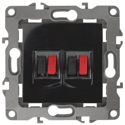 Розетка аудио 2мод. 12-3112-06 черн. ЭРА Б0027466