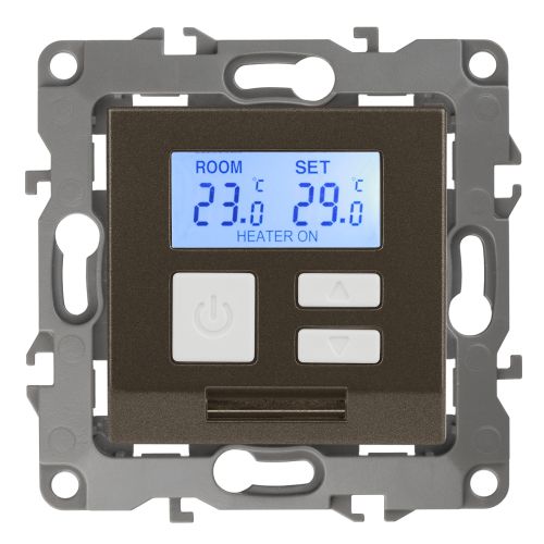 Терморегулятор универсальный 12-4111-13 230В-Imax16А бронза ЭРА Б0031278