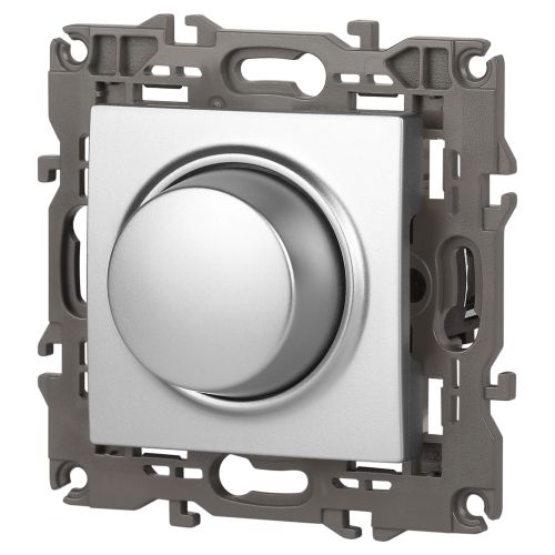 Светорегулятор поворотно-нажимной 400ВА 230В 14-4101-03 Elegance алюм. ЭРА Б0034341